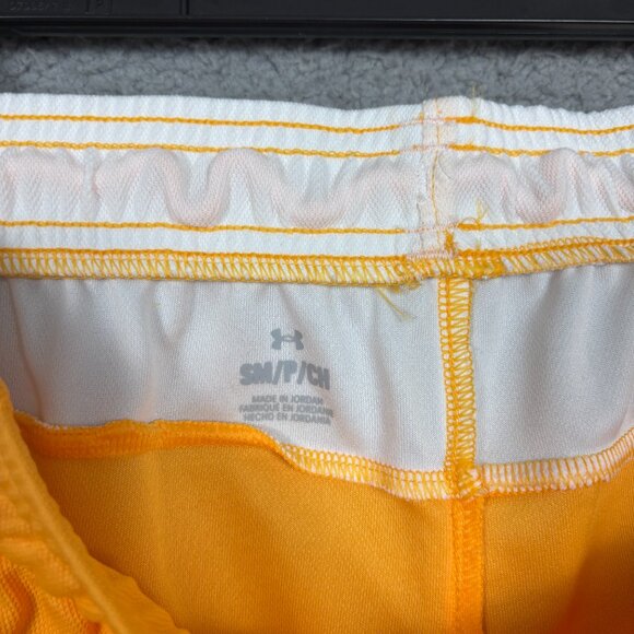 Under Armour Womens Standard Baseline 6" Basketball Short Orange/White Small NWT - Picture 8 of 12